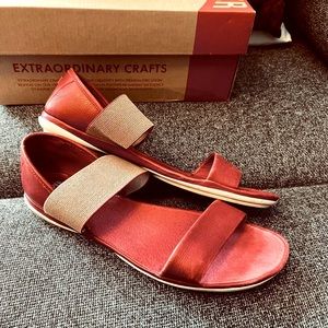 Camper leather red sandals sz 41